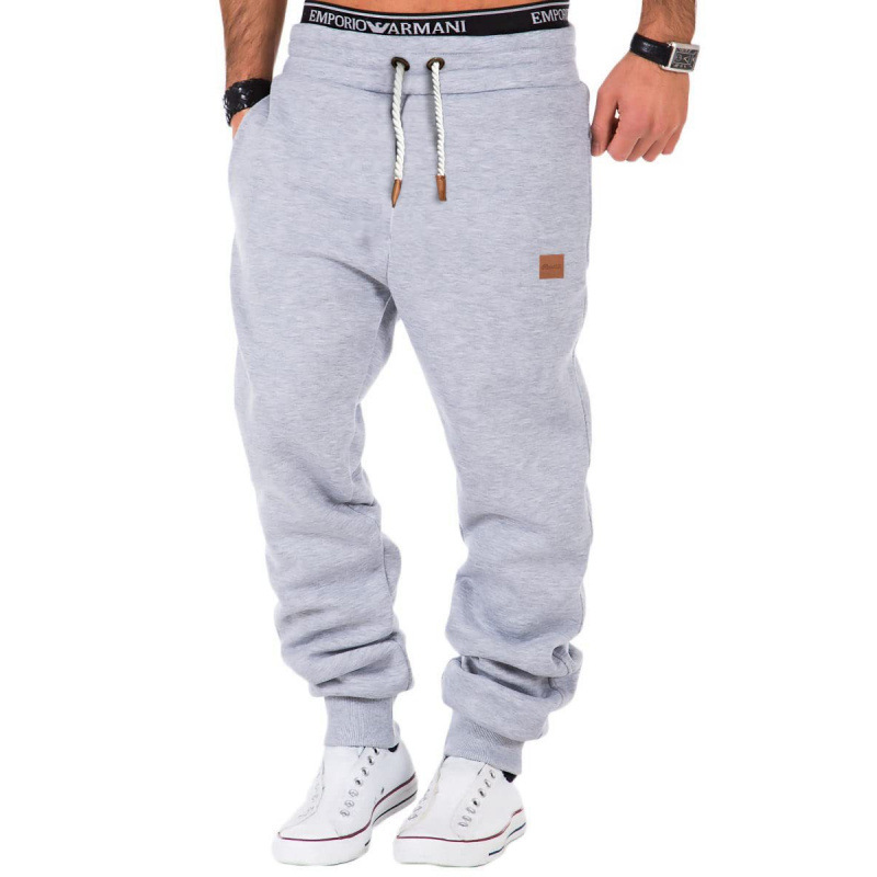 Mens AutumnWinter Patchwork Training Sweatpants photo 5
