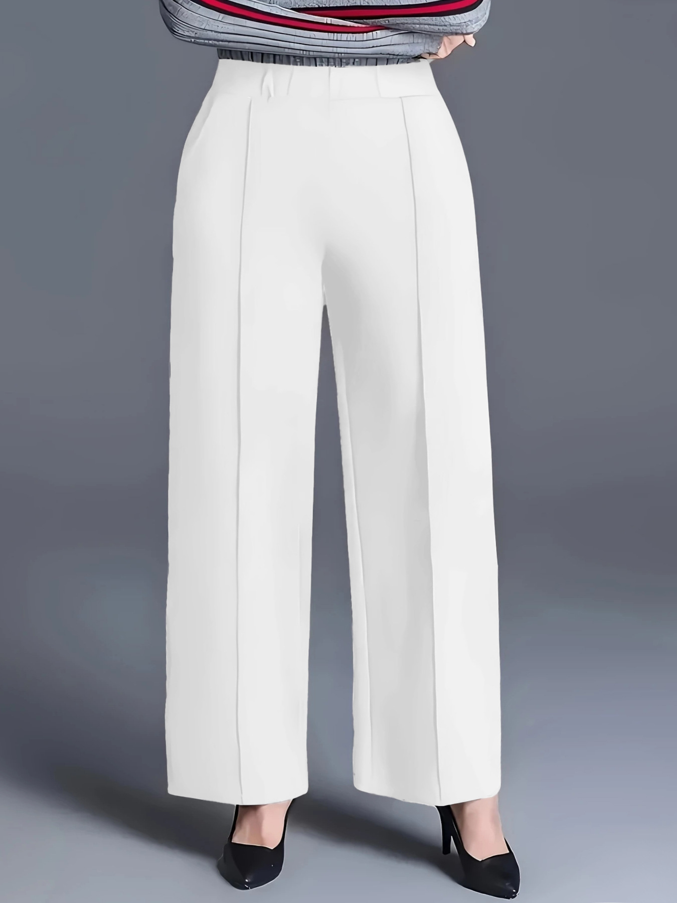 Women's Four-Season Solid-Color Loose-Fit Slimming Casual Trousers photo 4