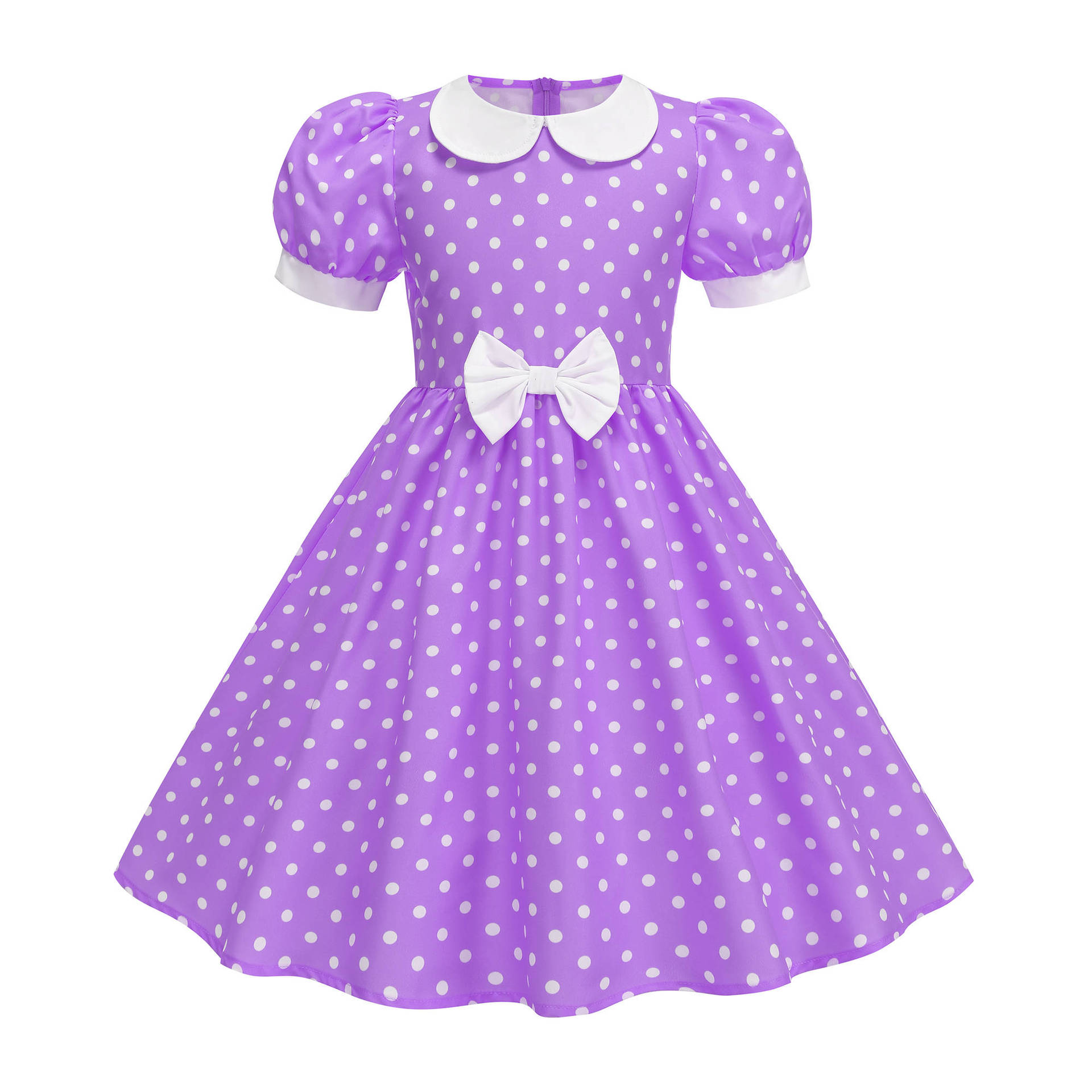 Children's Short-sleeved Polka-dot Dress photo 6