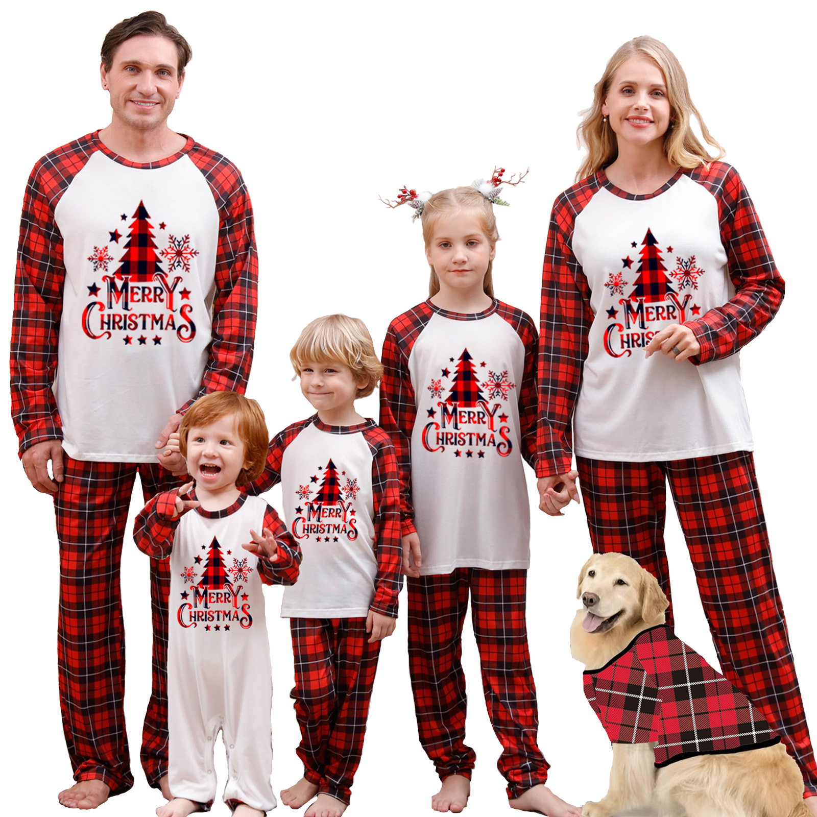 Christmas Parent-child Pajamas Suit Printed Homewear photo 3