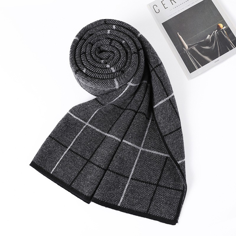 Wool Scarf Warm Neck Warmer Mens photo 6
