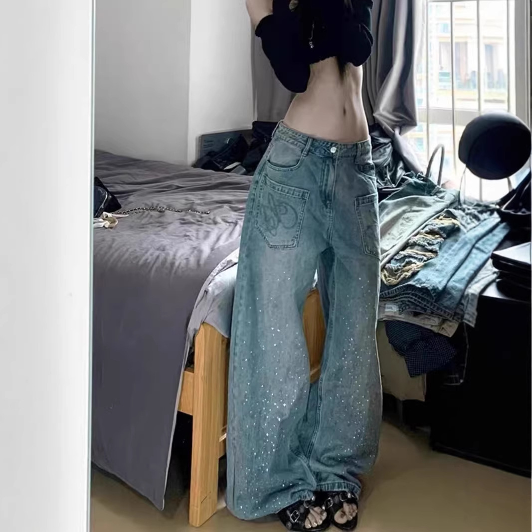 Loose Drooping Mopping Slimming And Straight Wide-leg Pants photo 2