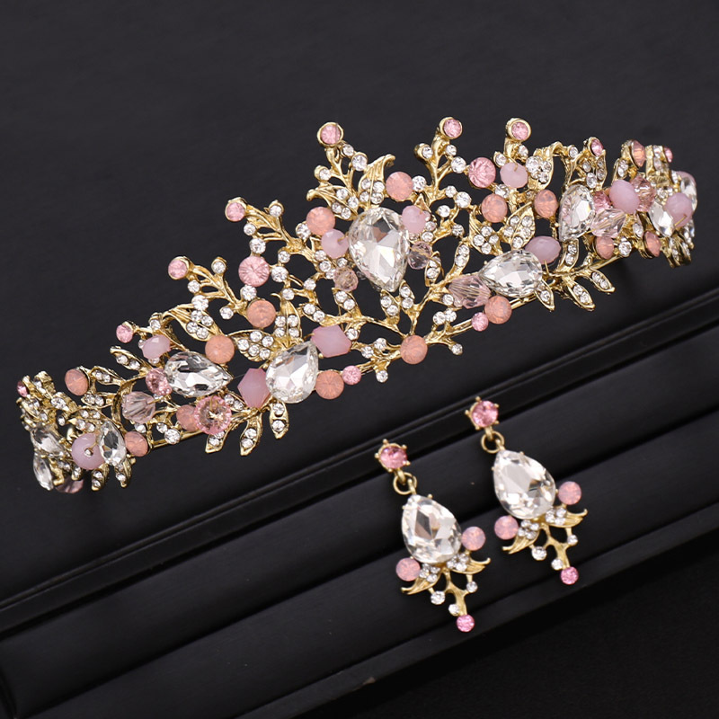 Crown Headdress High-end Crystal Headband Princess Style photo 7