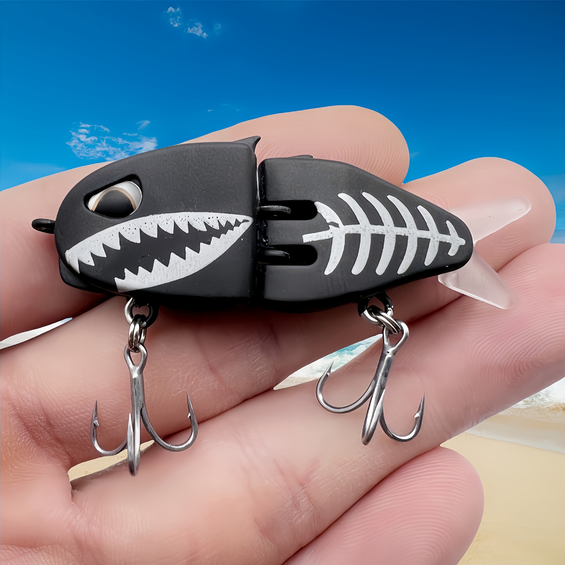 Double-section Fishing Bait Handmade photo 3