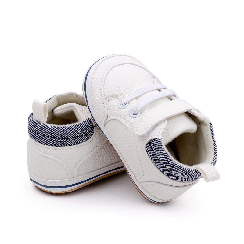 Fashionable Solid-color PU Leather First-walker Shoes For Babies photo 4
