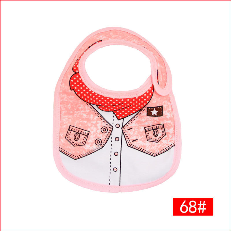 Baby Bib With Printed And Embroidered Design photo 6