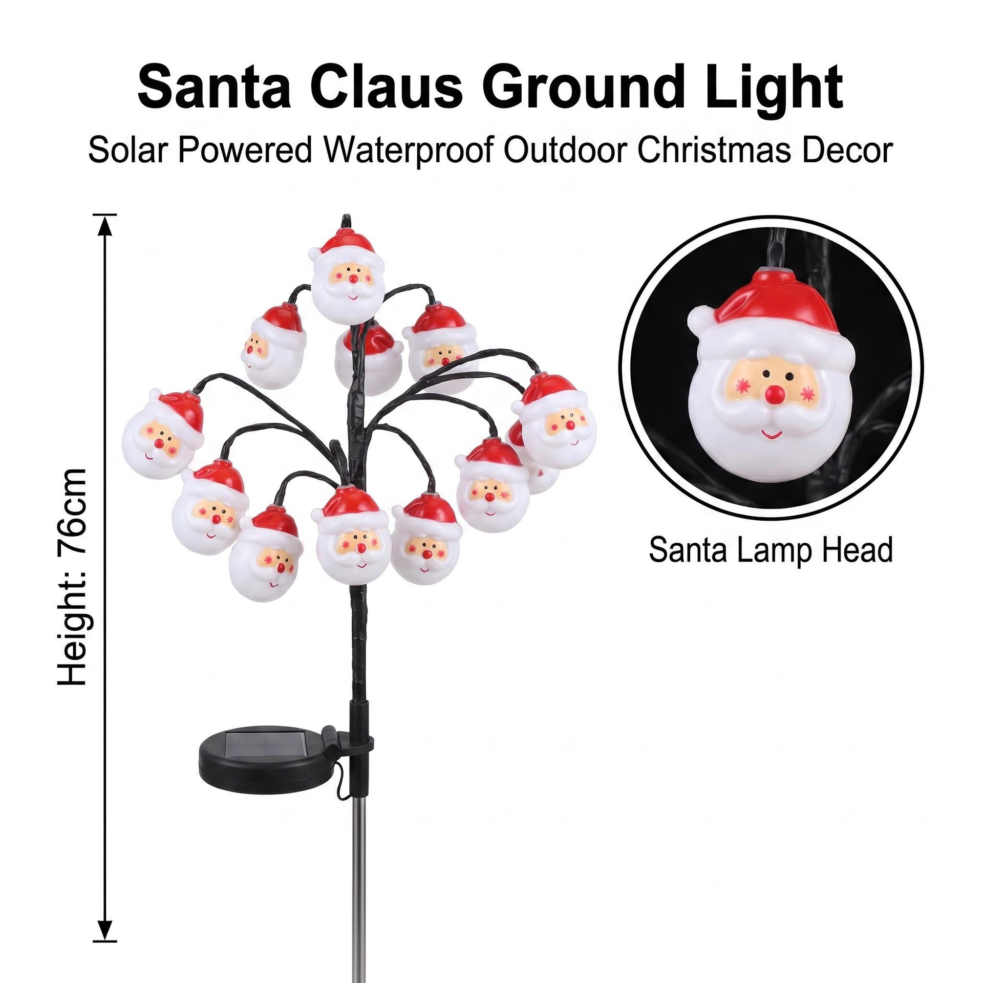 Christmas Outdoor Courtyard Solar-powered Decorative Tree Lights photo 6