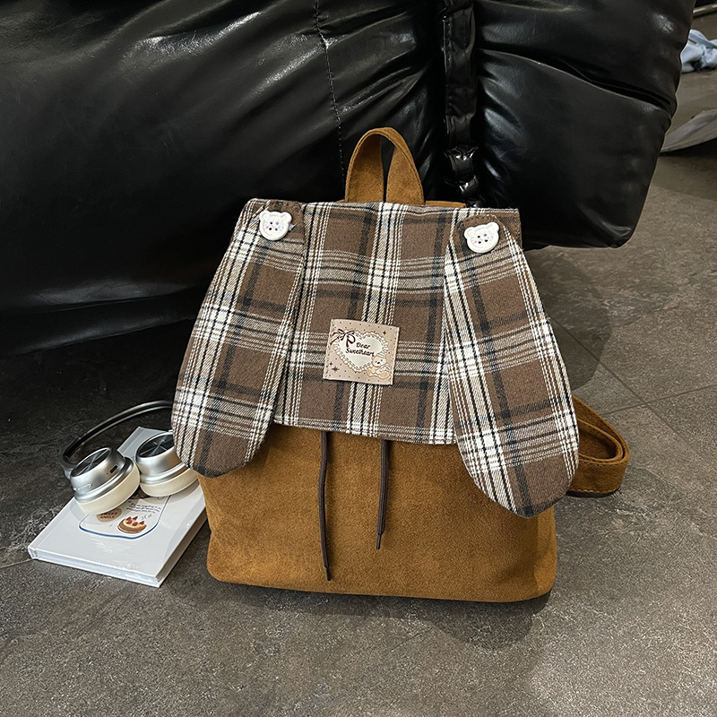 Plaid Shoulder Bag For Women Large Capacity Laid-back Style photo 8