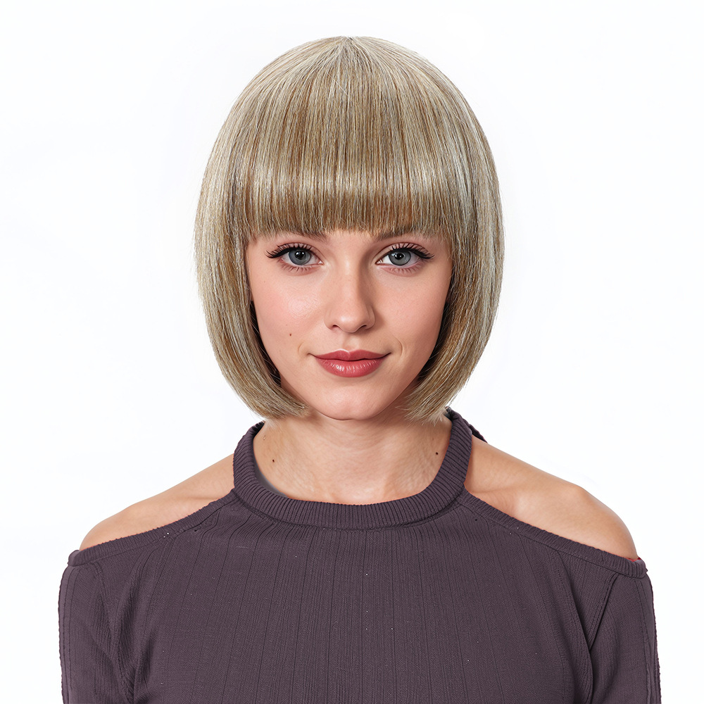 European And American Human-hair Wigs Lace-free photo 3