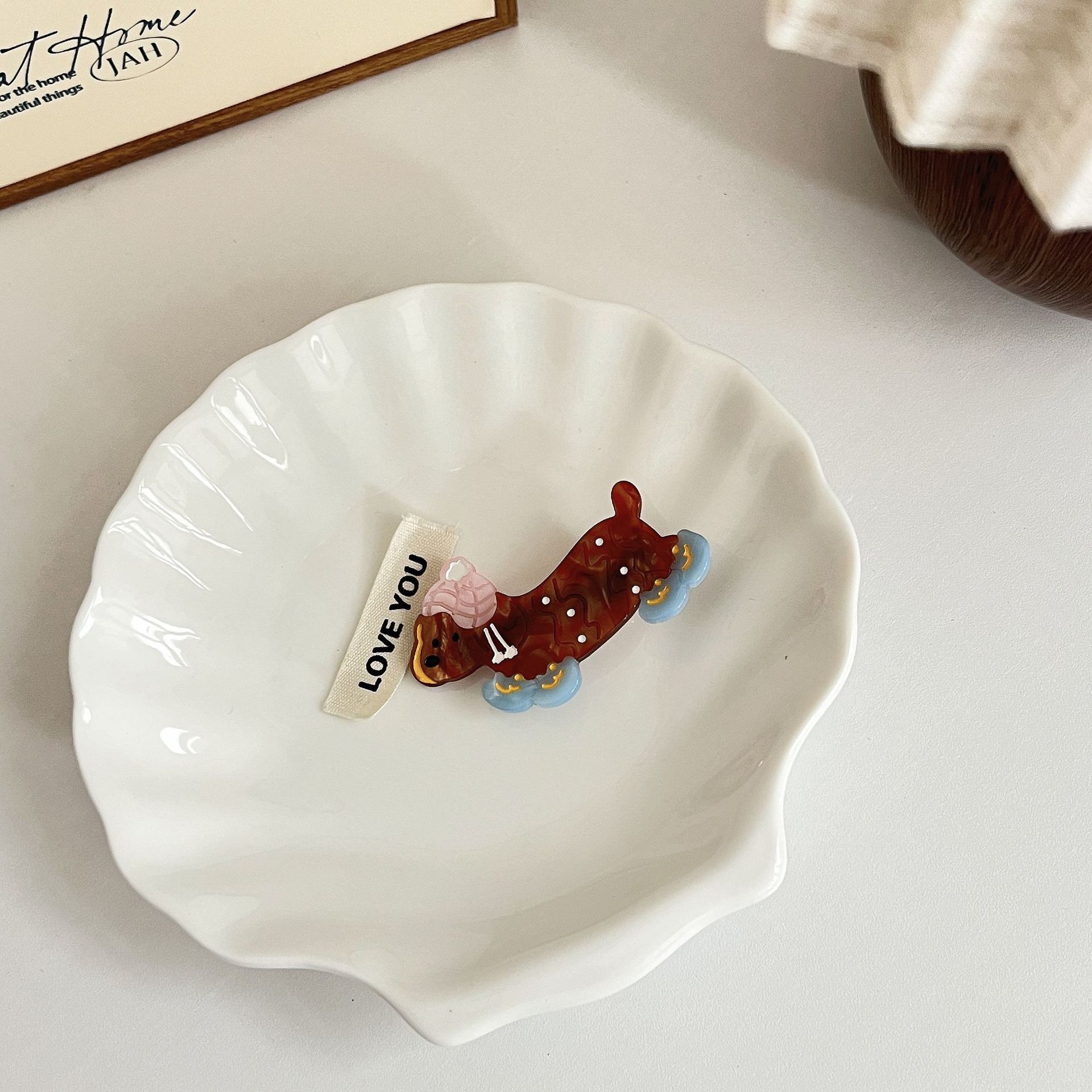 Cute Polka-dot Dachshund Hair Clip For Girls photo 6