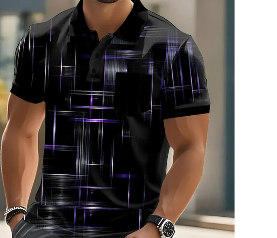 Men's Short-sleeve Fashionable Casual T-shirt photo 2
