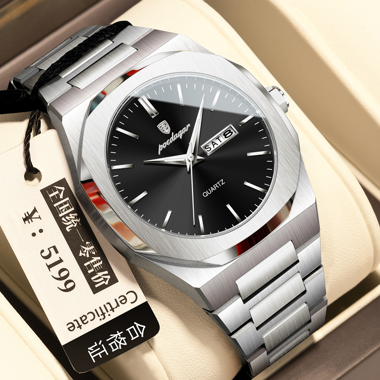 Men's Waterproof Luminous Quartz Watch photo 8