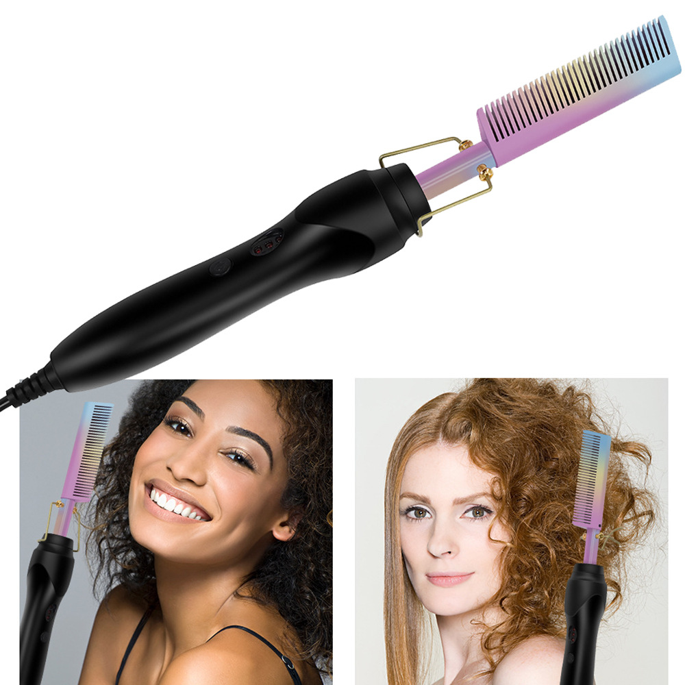 Copper Straightening Comb Electric Curling Iron photo 8