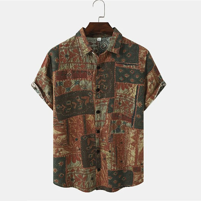 Men's Digital-Print Hawaiian Short-Sleeve Shirt photo 2