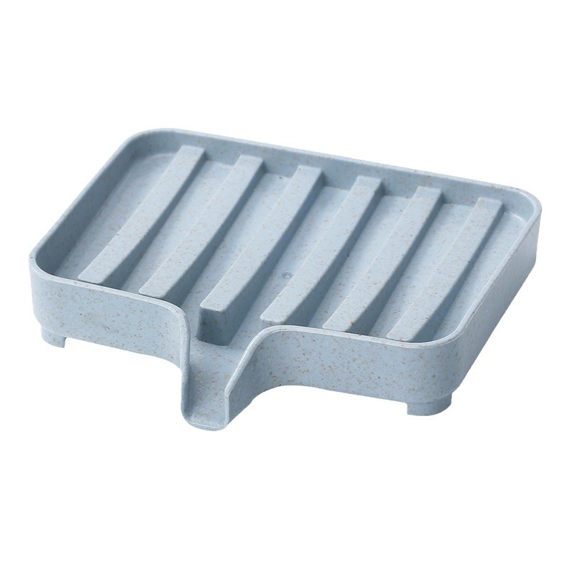 Creative Eco-friendly Wheat Straw Soap Dish With Drainage photo 2