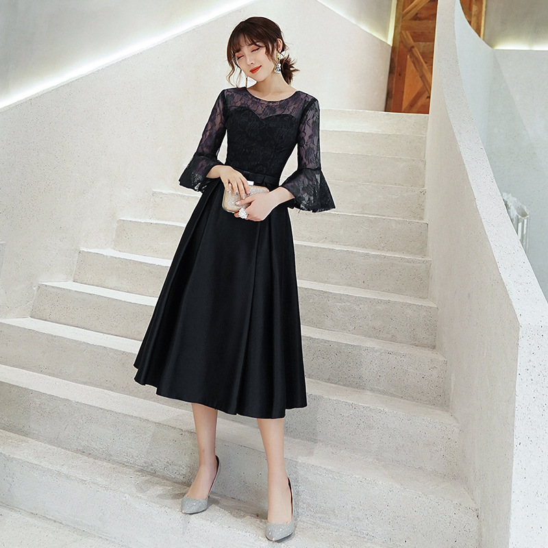 Elegant Midi-length Evening Gown For The Annual Gala photo 2
