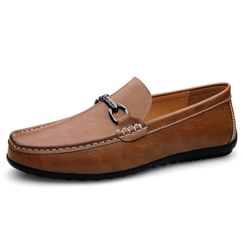 Men's Soft-soled Slip-on Casual Leather Shoes photo 2