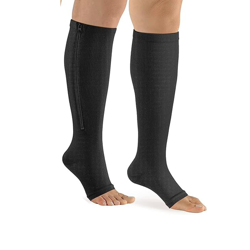 Zippered Compression Socks Open-toe Socks photo 2