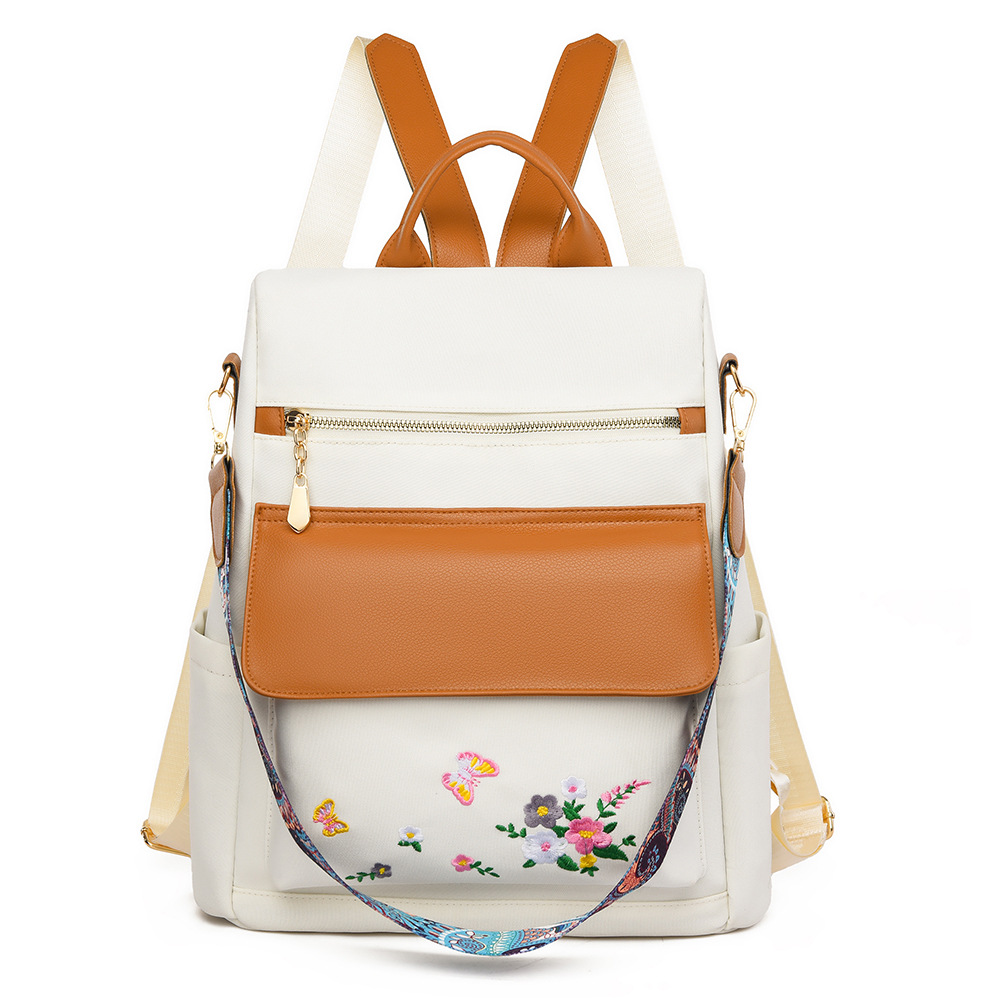 Embroidered Women's Anti-Theft Backpack photo 3
