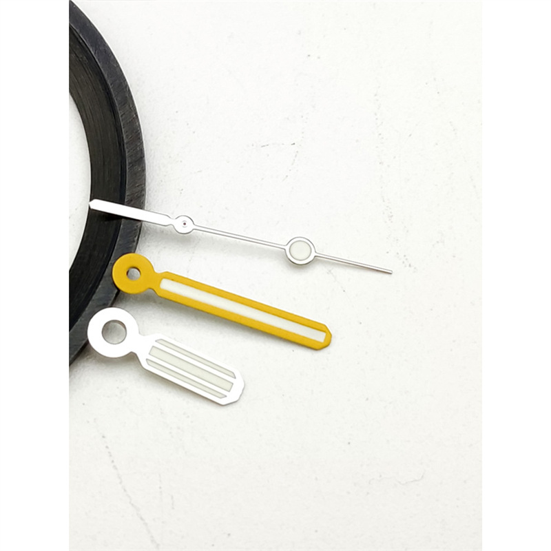 Oak Three-hand Watch Hands Raised With Green Luminous Coating NH35 Hands Compatible With NH364R Movements photo 5