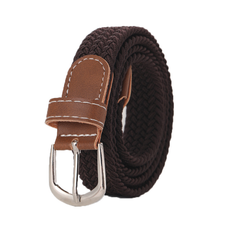Stretchy Seamless Woven Denim Canvas Belt photo 2