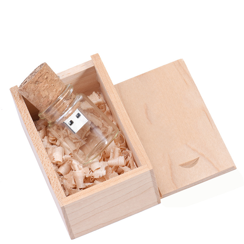 Personalized Wood Lettering Drift Bottle Storage Disk photo 6