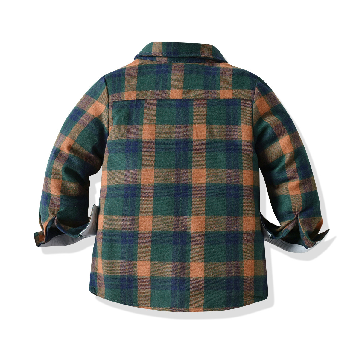 Boys Plaid Long-sleeve Shirt Top photo 4