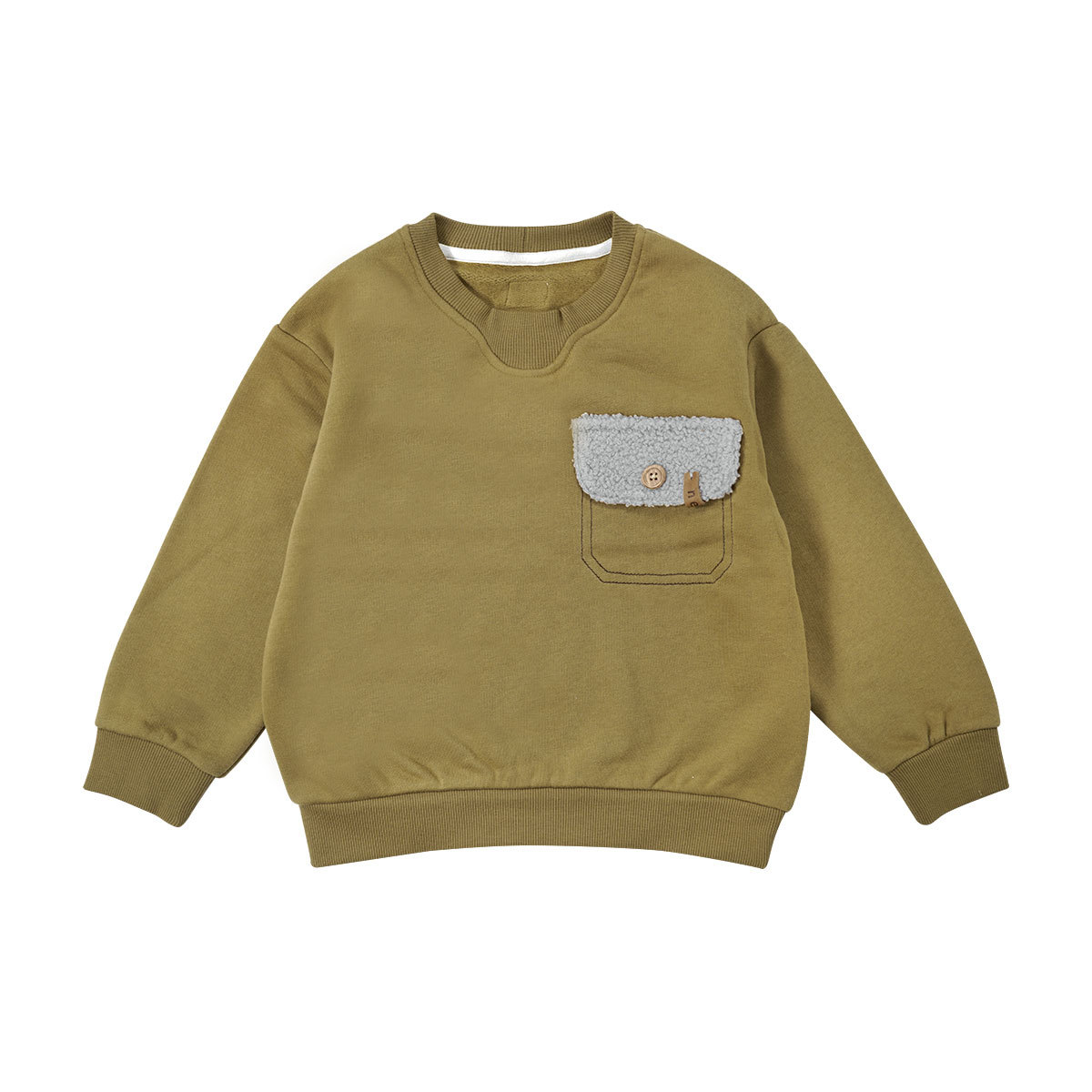 Boys And Girls Fleece-lined Hoodies And New Winter Baby Sweatpants photo 3