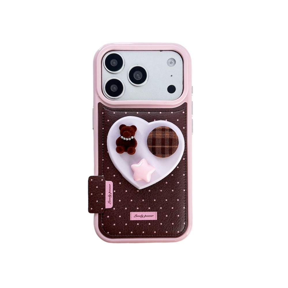 Cartoon Polka-dot Star Stand Phone Case photo 7