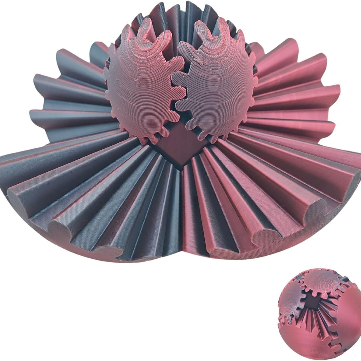 Stress-relief 3D-printed Dragon-scaled Twist Egg photo 4