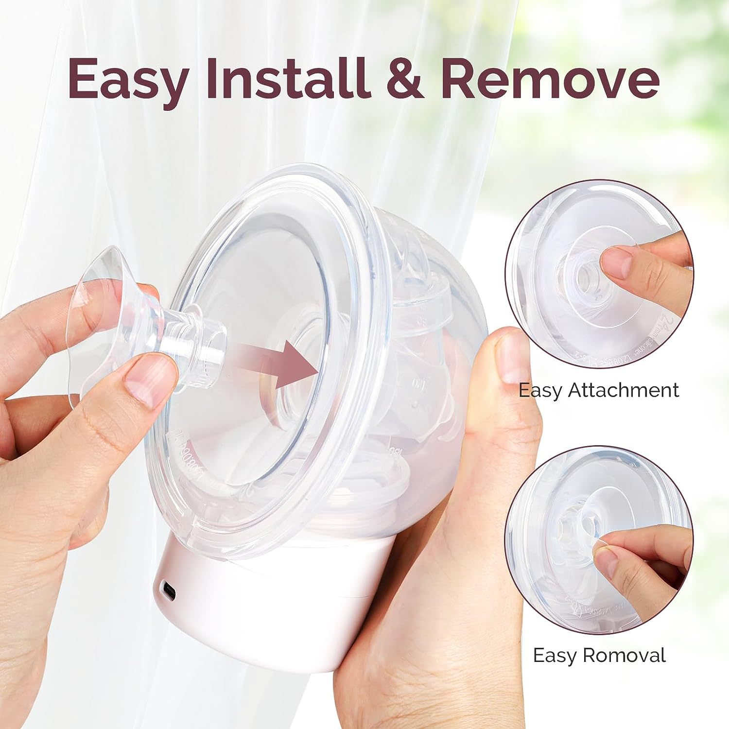 Wearable Breast Pump Telescoping Flange Adapter photo 7