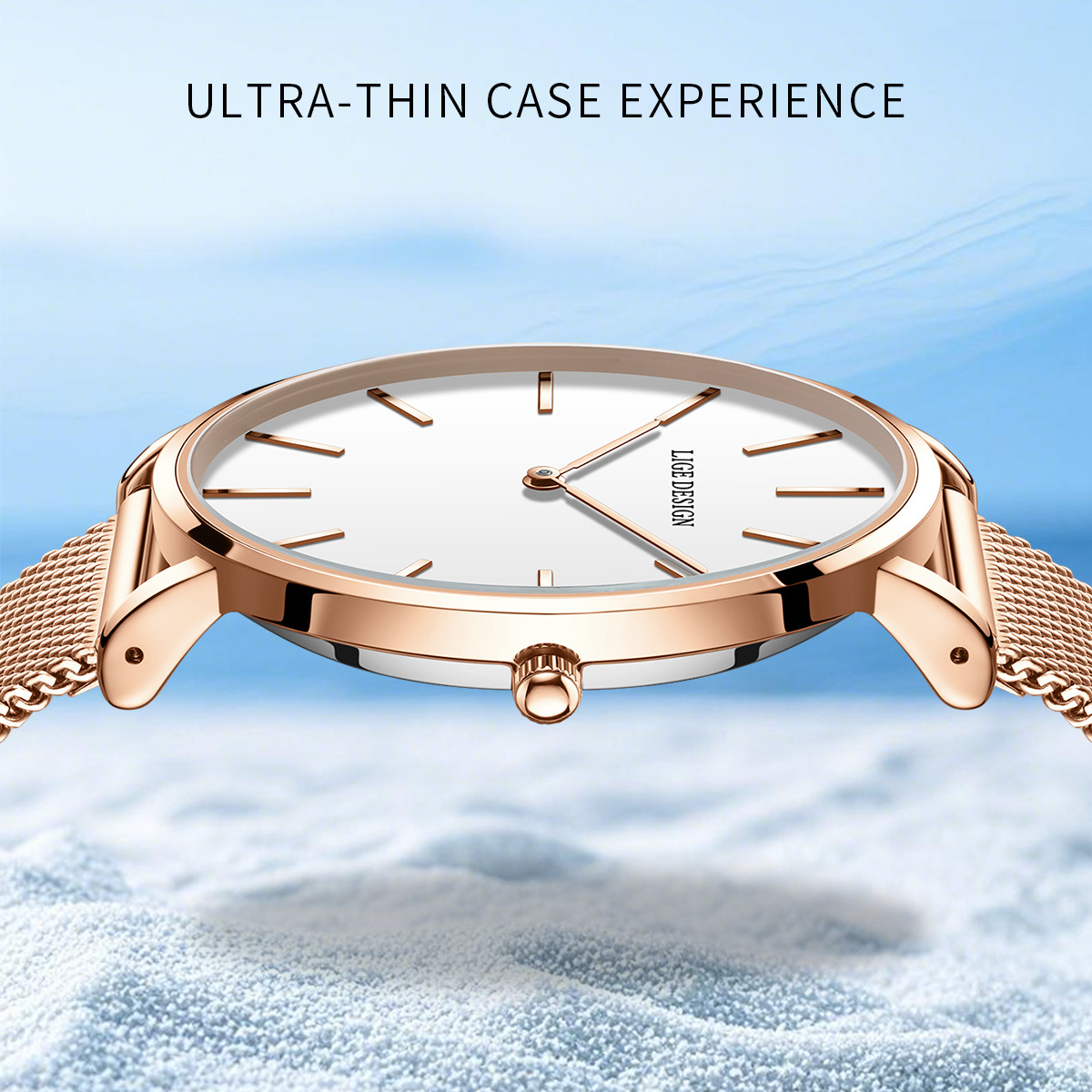Fashionable Womens Quartz Watch Multi-function Waterproof Wristwatch photo 5