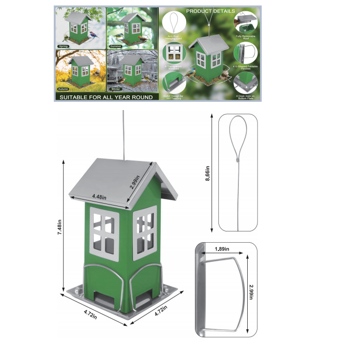 Feeder Outdoor Bird Cage Iron Bird Cage Hummingbird Supplies Bird Supplies photo 2