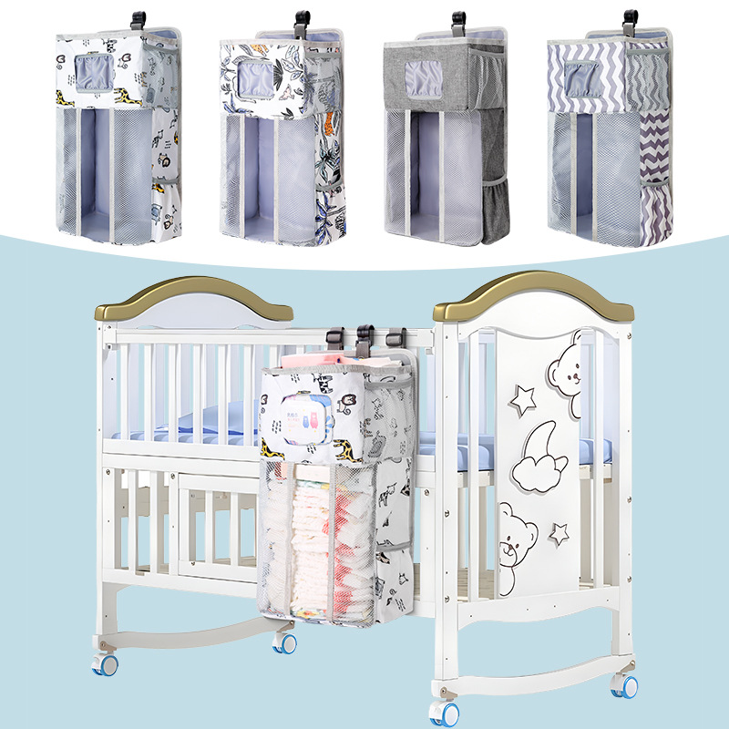 Portable Crib Hanging Bag Multi-functional Crib Storage Organizer photo 4