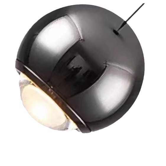 Modern Minimalist Bedroom Round Ball Touch-control Dimmable Pendant Light photo 3