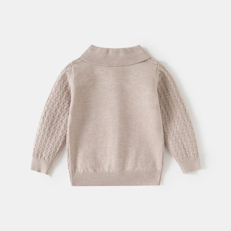 Boys Fashionable Casual Half-Zip Sweater photo 4