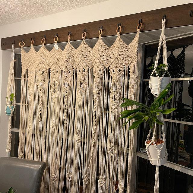 Nordic-style Hand-woven Door Curtain Tapestry For The Home photo 2
