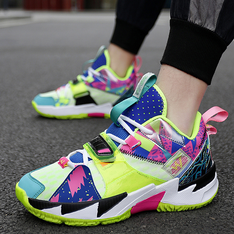 Autumn Flying Surface Woven Youth Basketball Shoes photo 1
