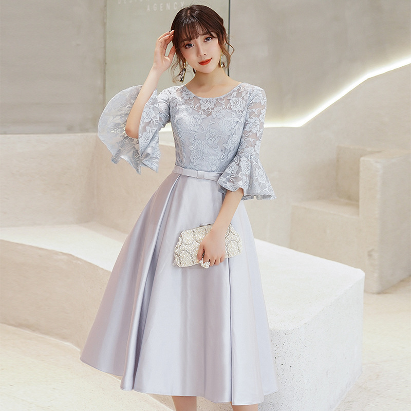 Elegant Midi-length Evening Gown For The Annual Gala photo 7