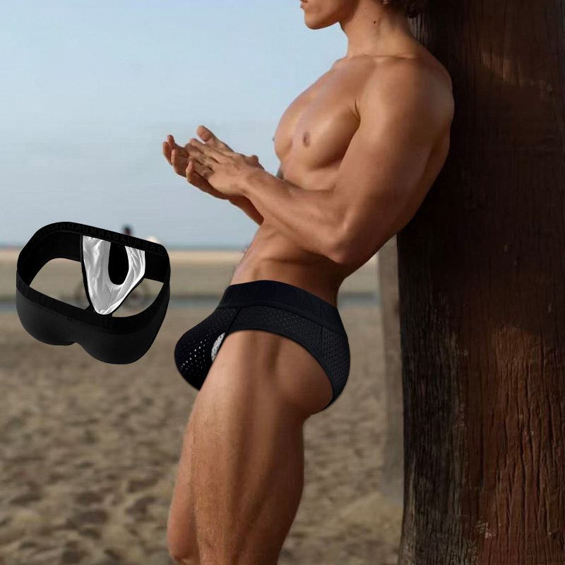 Bullet-detachable Sexy Mens Briefs Mesh Briefs photo 4
