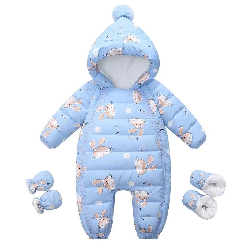 Winter Down Jumpsuit For Newborns photo 2