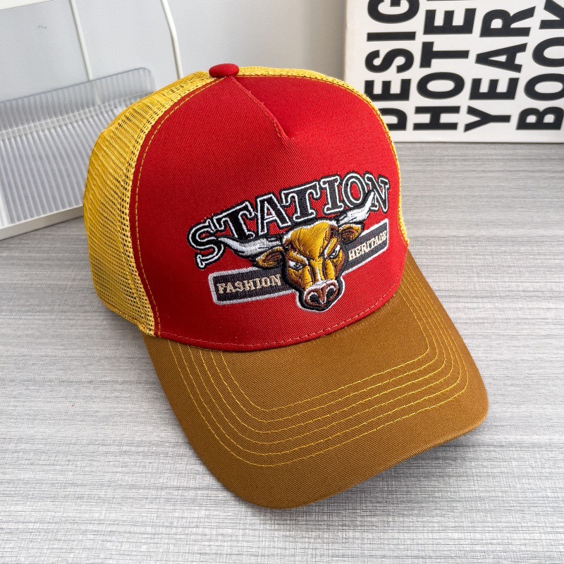 Retro Hip-hop Mesh Breathable Baseball Cap With A Large Brim photo 3