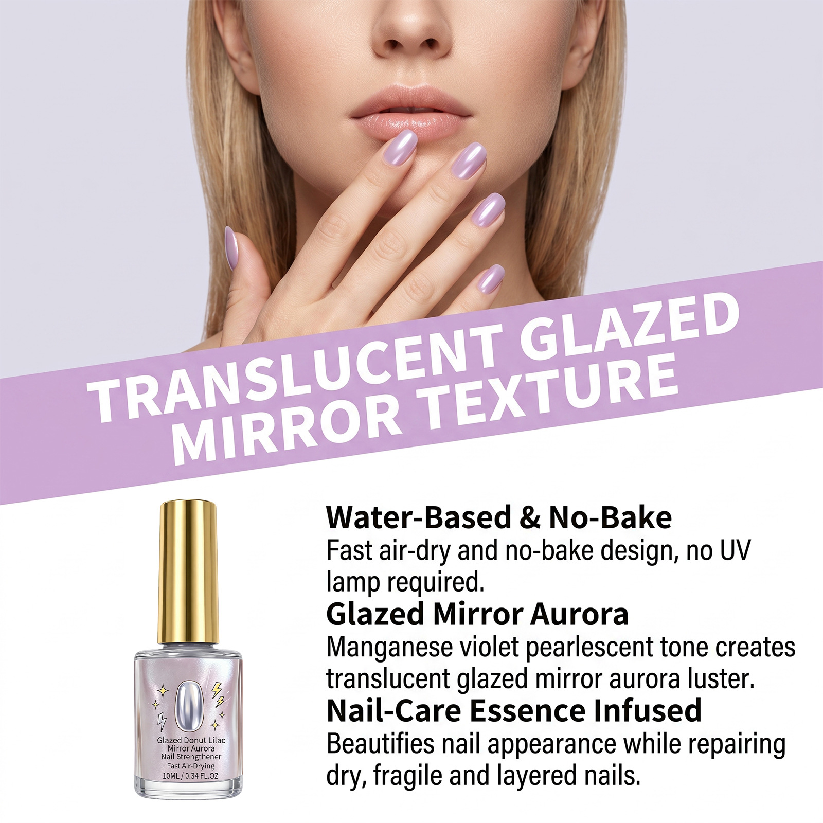 Multi-color Refractive Gradient Nail Gel Polish - High Gloss Long-lasting Non-fading DIY At-home Manicure Top Coat photo 4