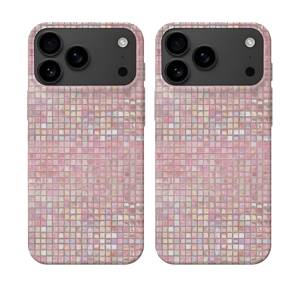 Soft Pearl-Effect Plaid Magnetic Case Film And Cover Two-in-One photo 4
