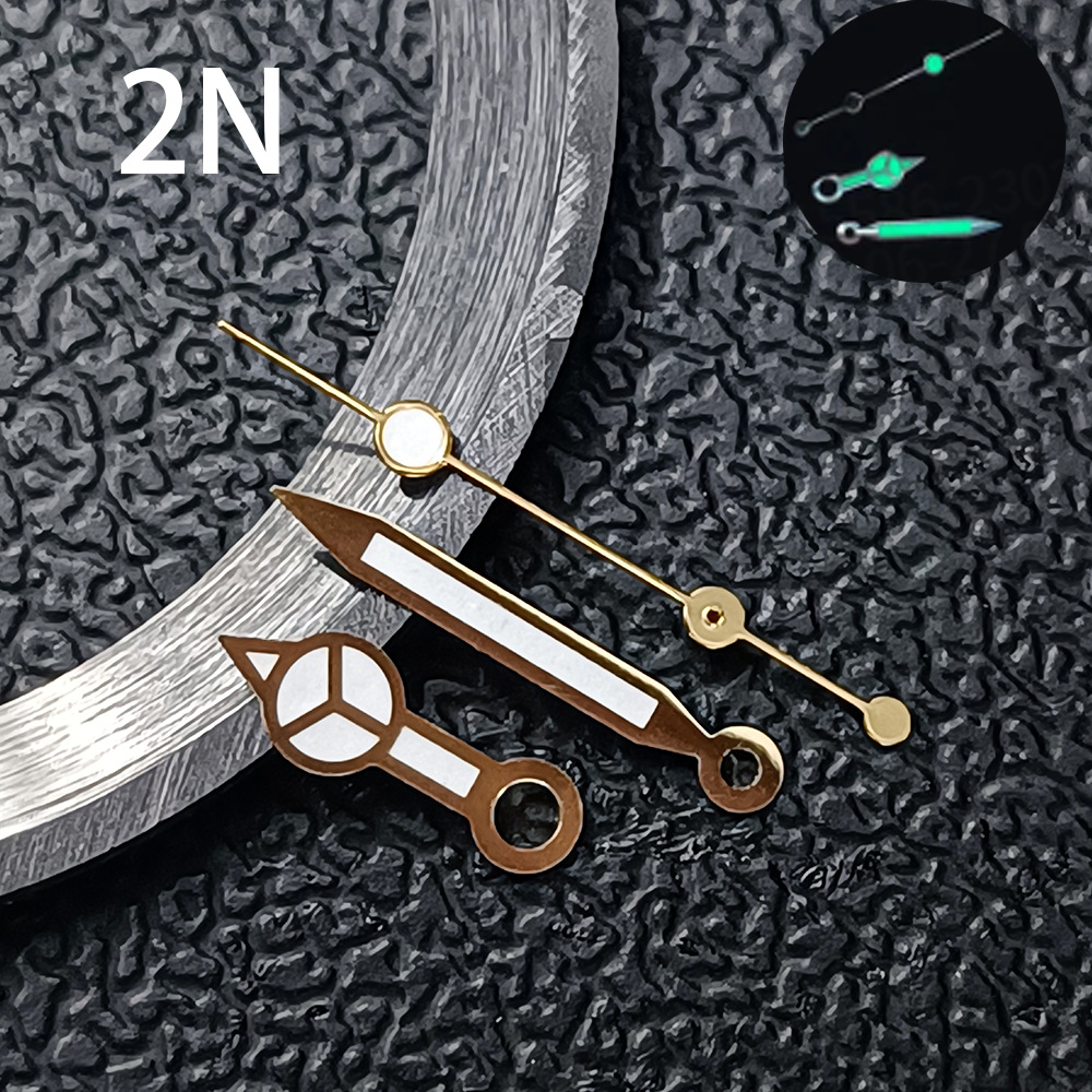 NH35 Hands, Vintage Green Luminous Watch Hands photo 5