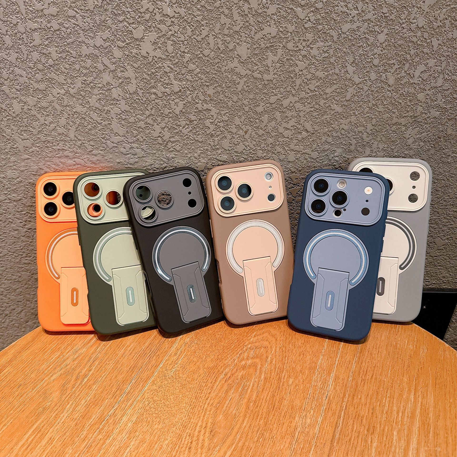 Skin-feel Magnetic Folding Stand For Phone Cases photo 4