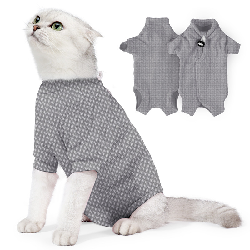 Post-Operative SpayNeuter Recovery Breathable Body-Fitted Two-Leg Style For Cats And Dogs photo 3