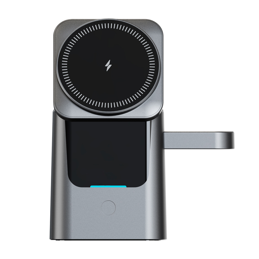 Electric Rotating Folding Multi-Function Magnetic Wireless Charging Stand photo 6