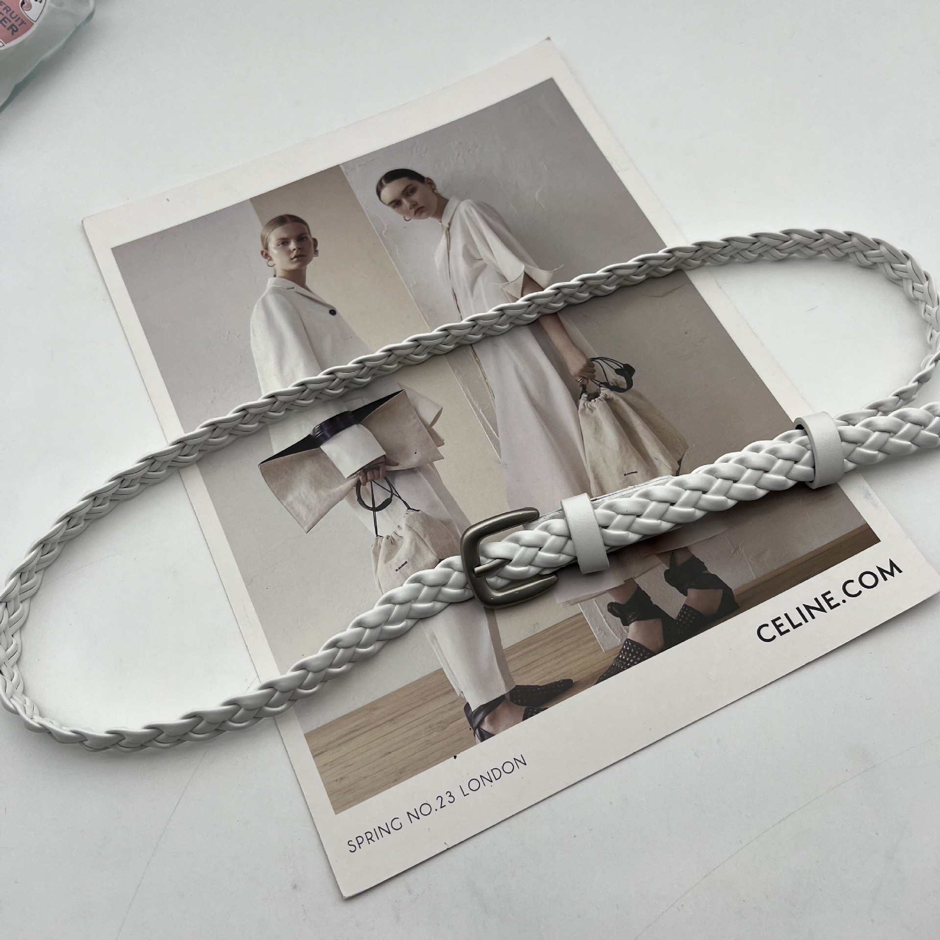 Niche-design Rivet Thin Leather Belt photo 2