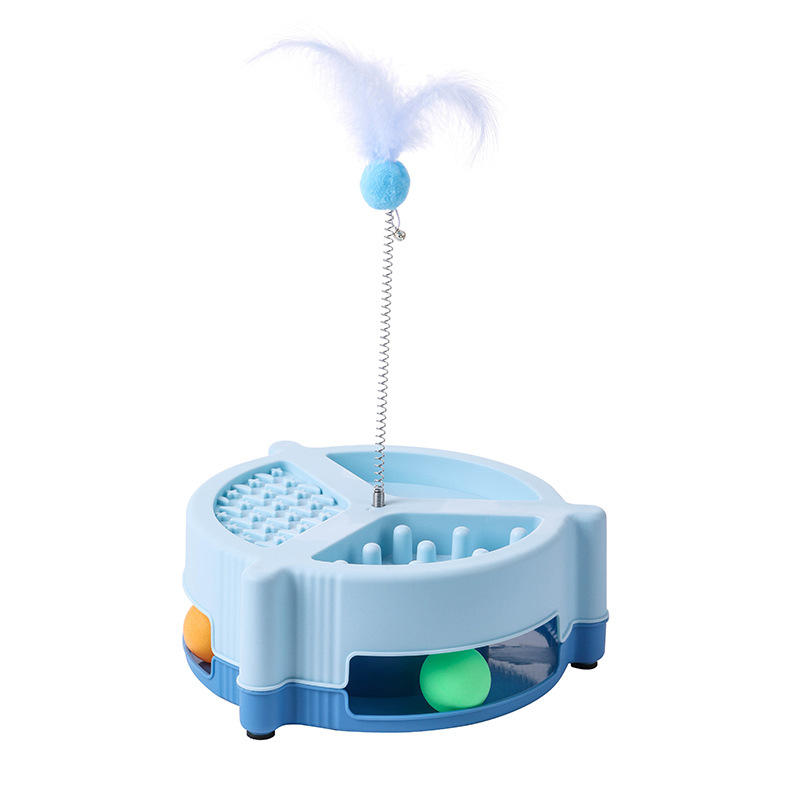 Toy Self-entertainment Boredom-busting Interactive Toy Slow-feeding Bowl For Cats photo 3